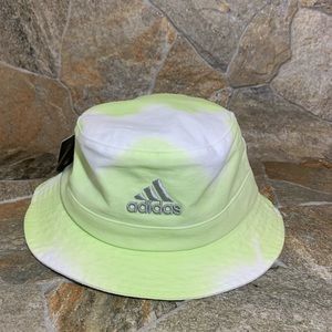 Adidas bucket hat Unisex Color Wash Cap Lime Green/White  color New